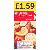 Euro Shopper Tropical Juice Drink 1 Litre (Case of 12)  Adomoo